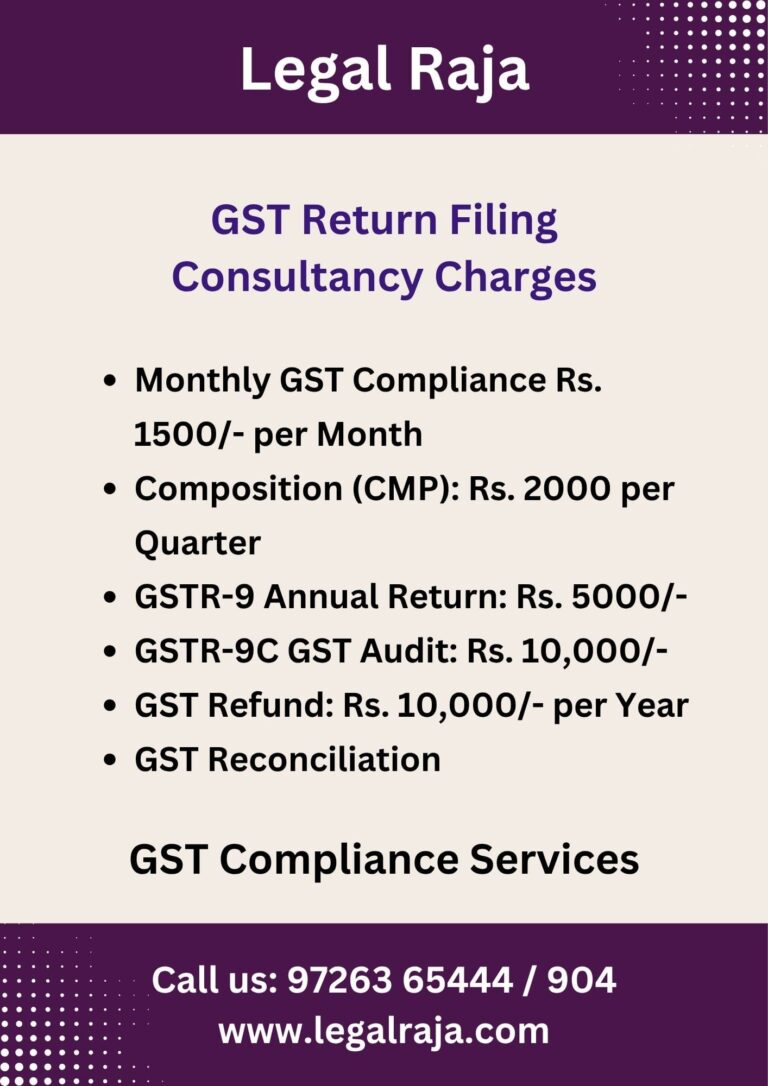 Charges for GST Return Filing Consultant Near You